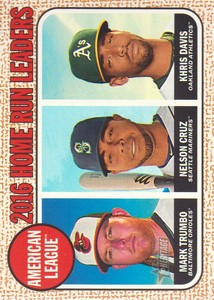 2017 Topps Heritage Baseball #6 Mark Trumbo/Nelson Cruz/Khris Davis