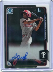 2015 Bowman Chrome Prospect Autographs #BCAPAG Arquimedes Gamboa Auto - NM