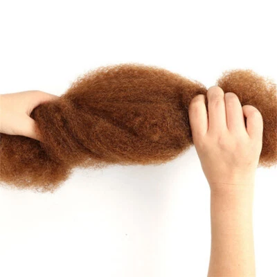 Black Blonde Brown Braid Hair 100% Human Hair Afro Kinky Curly Wave Bulk 50g - Image 1 of 4