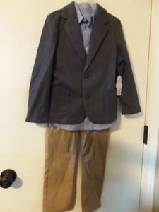 NEW - Boy's 3 Piece Jacket, Shirt, Pants Set Wonder Nation Size 5 - Picture 1 of 5