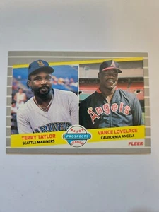 1989 FLEER MARINERS PROSPECTS TERRY TAYLOR/VANCE LOVELACE #651 NM - Picture 1 of 1
