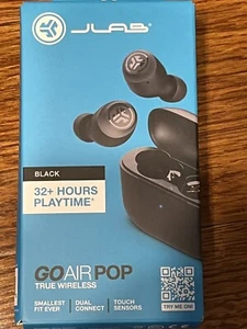 JLab GO Air POP True Wireless In Ear Headphones Black 32+ Hours - Picture 1 of 2