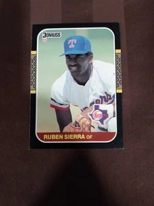 1987 Donruss Ruben Sierra Rookie Texas Rangers #346 - Picture 1 of 2