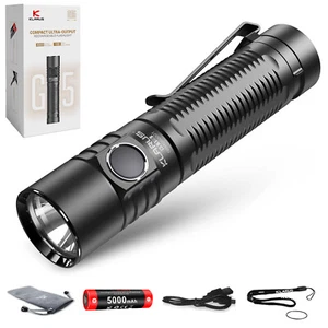 KLARUS G15 4200 Lúmenes LED Brillante USB Recargable Linterna Antorcha IPX8 - Imagen 1 de 4