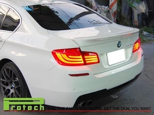 AC Style 300 White Trunk Lip Spoiler Fits 11-15 BMW 528i 535i 550i M5 Sedan 4Dr - Picture 1 of 2