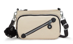 Kipling NEW MILOS New Small Shoulder Bag - Back to Beige Heritage RRP £73 - Picture 1 of 9