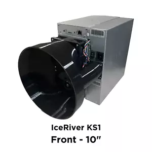 IceRiver Front + PSU 10 Zoll Lüfterverkleidung Schalldämpfer KAS KS1 Schalldämpfer Kühlung Inline - Bild 1 von 2