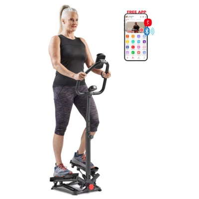 Sunny Health & Fitness Smart Stair Stepper Machine w Handlebar - SF-S020027SMART - Image 1 of 4