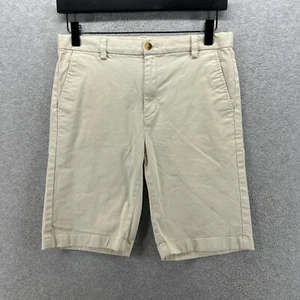 Vineyard Vines Shorts Boys Size 14 Beige Long Bermuda Flat Front Adjustable - Picture 1 of 11