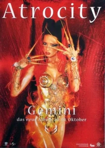 ATROCITY - 2000 - Promotion - Plakat - Gemini - Poster - Rot - Picture 1 of 1