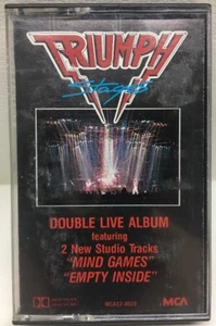 Triumph Stages Double Live Album Cassette Tape MCAC2-8020 - Picture 1 of 4