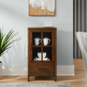 Home Decorators Accent Cabinet 36" Adjustable Shelves Doors Drawers Sable Brown - Picture 1 of 6