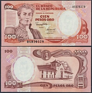 COLOMBIA 🇨🇴 P426A* 100 PESOS ORO* ND 07/08/1991* UNC* VENDEDOR DE ESTADOS UNIDOS - Imagen 1 de 1