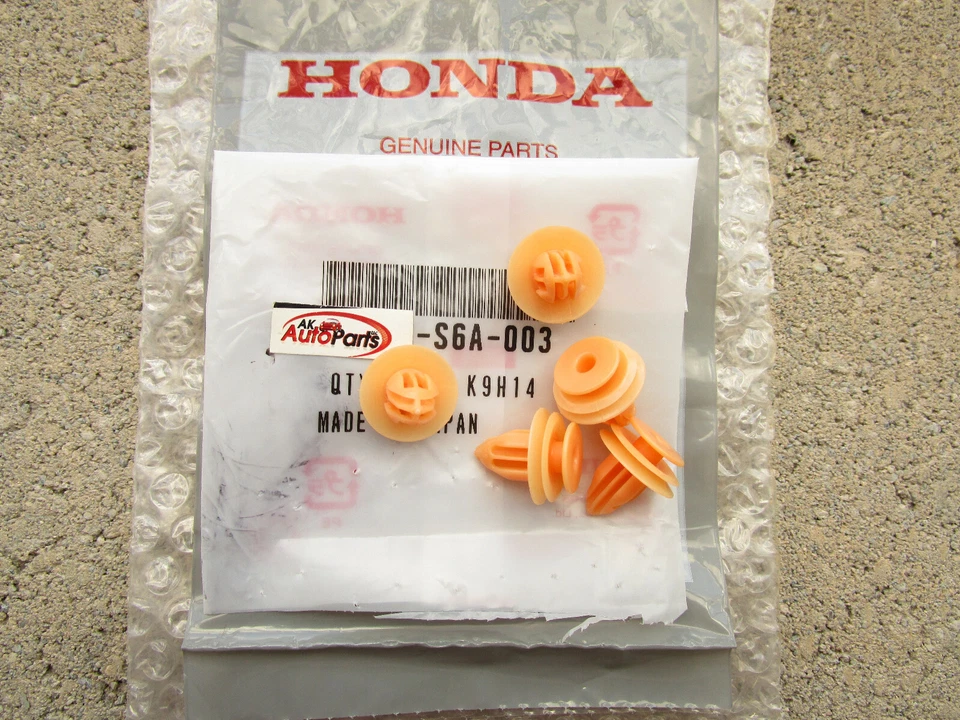SE ADAPTA A: 02 - 21 HONDA INTERIOR MOLDURA PANEL RETENEDOR NARANJA CLIPS OEM CANTIDAD = 5 NUEVO Foto 1 de 1
