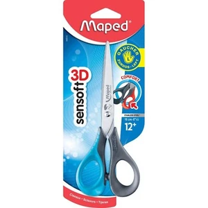 Maped Sensoft 16cm Left-Handed Scissors - Blue/White, Ergonomic Design - Picture 1 of 1