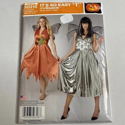 Simplicity Fairy Costume Pattern #S0318 Sprite Nymph Cosplay 8 10 14 16 18 UNCUT - Image 1 of 4