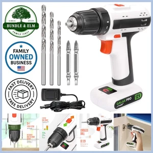 Taladro atornillador inalámbrico 12V 2 velocidades peso ligero par máximo 25 N.M para uso doméstico - Imagen 1 de 11