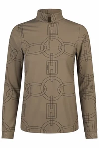 Pikeur Women ZIP SHIRT slate brown Selection AW 25 - Picture 1 of 5