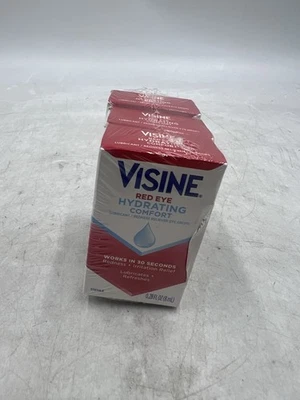 Gotas lubricantes y alivio del enrojecimiento confort hidratante ojos rojos caducan 28/02 paquete de 3 Foto 1 de 4