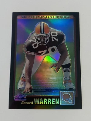 2001 Topps Chrome Gerard Warren #234 Black Refractor RC 055/100 Rare - Image 1 of 2