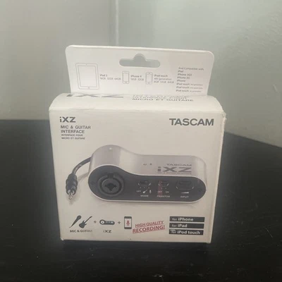 TASCAM iXZ Mic Instrument Guitar audio Interface iPad iPhone Android - Image 1 of 3