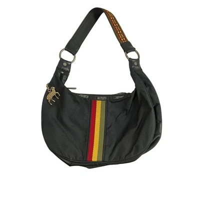 Lesportsac Gwen Stefani LAMB 水饺包 黑色 Rasta 单肩包 — 第 1/4 张图片