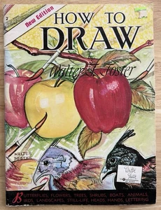 How To Draw Book by Walter T Foster - Butterflies, Flowers, Trees, Shrubs, Etc  - Picture 1 of 4