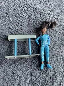BARBIE DOLL STACIE GYMNAST JANET IN OUTFIT BLUE 1995 DOLL - Bild 1 von 7