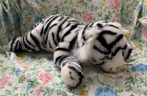 TY Classic vintage 2003 STREAKS Plush White Siberian Tiger 13” soft - Picture 1 of 7