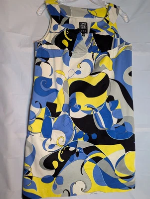 Vestido para mujer Jax funda sin mangas hasta la rodilla talla 6 artístico colorido geométrico Foto 1 de 4