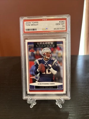 Topps League Leaders 2006 - Tom Brady #280 PSA 10 Foto 1 de 2