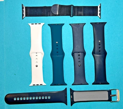 6 Apple Watch Bands Fits 42mm/44mm/45mm/46mm/49mm Apple Watches - Image 1 of 4