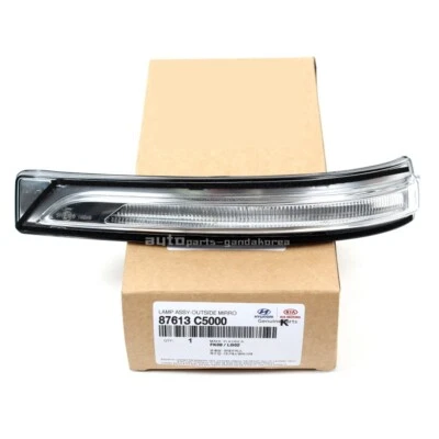 Lámpara de señal de giro de espejo retrovisor exterior original 87613C5000 izquierda para Kia Sorento 2016-20 Foto 1 de 4