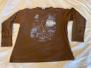 HARD ROCK CAFE KUWAIT LANGARMSHIRT LARGE BRAUN - Bild 1 von 9