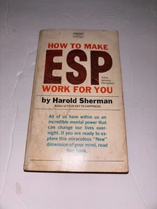 How To Make ESP Work For You - Harold Sherman (1968, Fewcett Paperback, VTG) - Picture 1 of 2