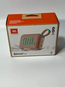 JBL GO 4 Pink Portable Bluetooth Speaker Waterproof USB C Charging New - Picture 1 of 7