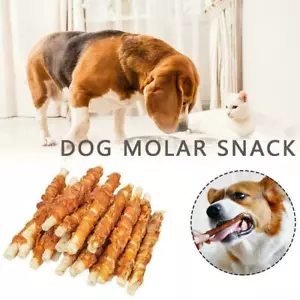 1x Chicken Wrapped Jerky Beef Twists - Snacks, Chews, Snacks UK L6G0 - Picture 1 of 11