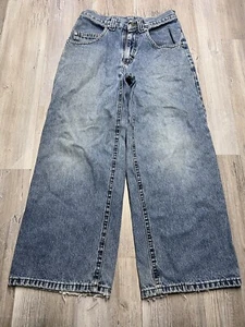 Vintage Lee Pipes Jeans Youth Size 26x25 Baggy 90s Skater Grunge Y2K Jnco Style - Picture 1 of 13