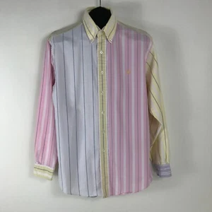 Brooks Brothers Pastel Striped Button Down Shirt Men's Medium 100% Supima Cotton - Picture 1 of 15