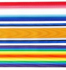 WW1 British Trio 1914-15 Star, War and Victory Medal Ribbon 6 Inch