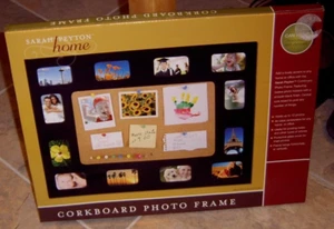 Photo Frame 'Sarah Peyton - Home' approx. 43cm x 33cm overall Corkboard - Picture 1 of 6