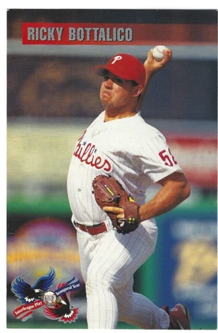 1997 Philadelphia Phillies Ricky Bottalico 4 x 6 inch postcard Cover