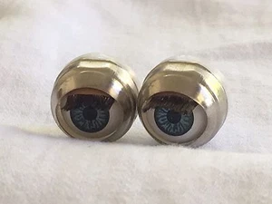Blaue Puppenaugen - individuell 13 mm passt American Girls zickiges Baby (#1) - Bild 1 von 3