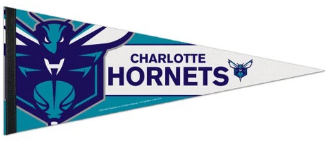 CHARLOTTE HORNETS Official NBA Basketball Team Premium Felt Collectors PENNANT Cover
