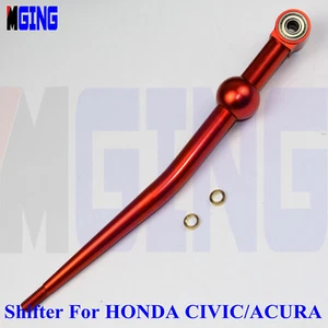 Single Bend Short Throw Shifter For Honda Civic CRX EG EK Acura 88-00 89 90 Red - Picture 1 of 6