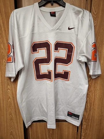 Nike Virginia Tech Football Jersey & Hat #22 Lee Suggs Size L Large Vintage Nike Cover