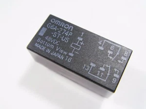 Relé 48V 2xUM 125V 2A OMRON G6A 274P ST DORADO DE EE. UU. #15-72 - Imagen 1 de 6