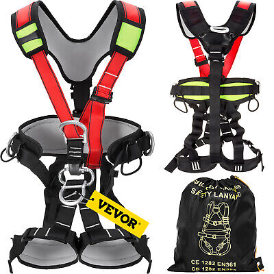 VEVOR Protection Rock Tree Climbing Full Body Safety Harness Equipment Fast 22KN • 75.99$