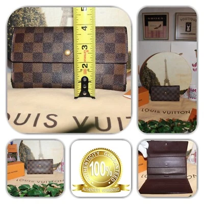 DAZZLING LOUIS VUITTON DAMIER BROWN WALLET! - Image 1 of 4