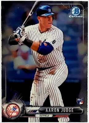 🔥 AARON JUDGE ROOKIE "MINI" 2017 BOWMAN CHROME #32 YANKEES ROY & MVP SUPERSTAR! - Image 1 of 4